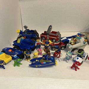 Paw Patrol action figures vehicles toys collection huge lot